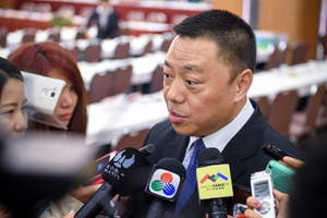 经济财政司司长梁维特接受传媒访问