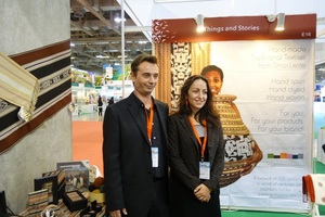 東帝汶參展商董事 Maite Monnereau和市場代表 Joao Ferro