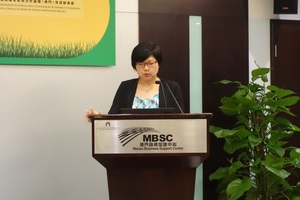 贸促局执行委员吴爱华介绍几内亚比绍市场具潜力