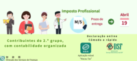 O prazo para a entrega da declara%c3%a7%c3%a3o de rendimentos do imposto profissional modelo m5 pelos contribuintes do 2.%c2%ba grupo com contabilidade devidamente organizada vai prorrogar at%c3%a9 19 de abril