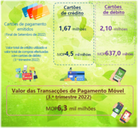 Estat%c3%adsticas relativas a cart%c3%b5es de pagamento e pagamento m%c3%b3vel %e2%80%93 1.%c2%ba trimestre 2022